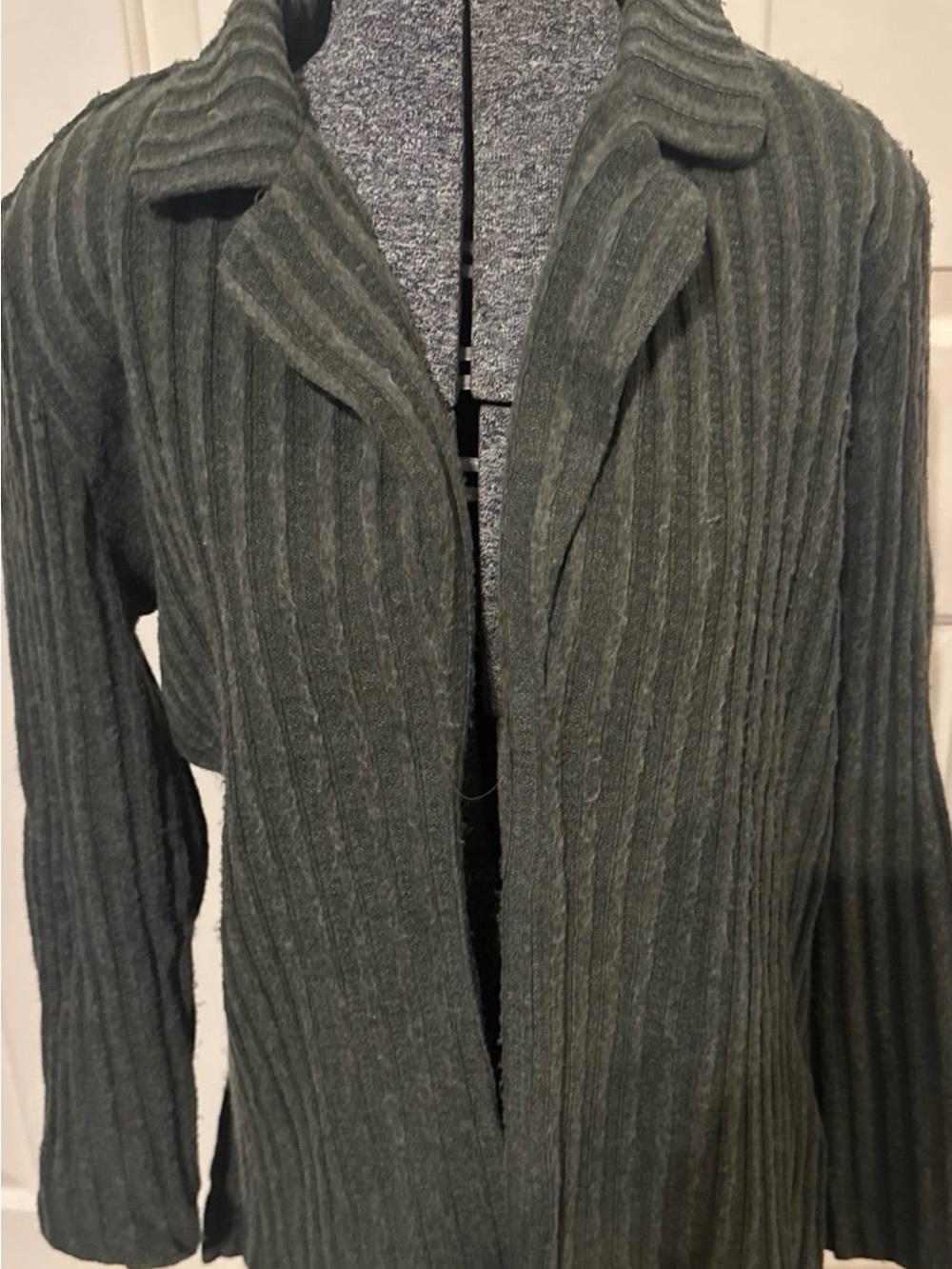Jessica Howard Forest Green Ribbed Open Cardigan